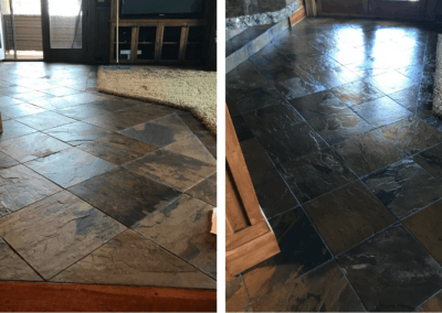 stone tile grout cleaning